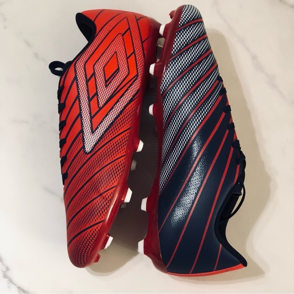 Umbro Velocita Elixir League Fg Soccer Cleat Red White size 12.5 - Picture 5 of 8